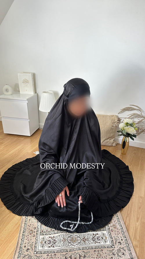 Telekung — ORCHID Black