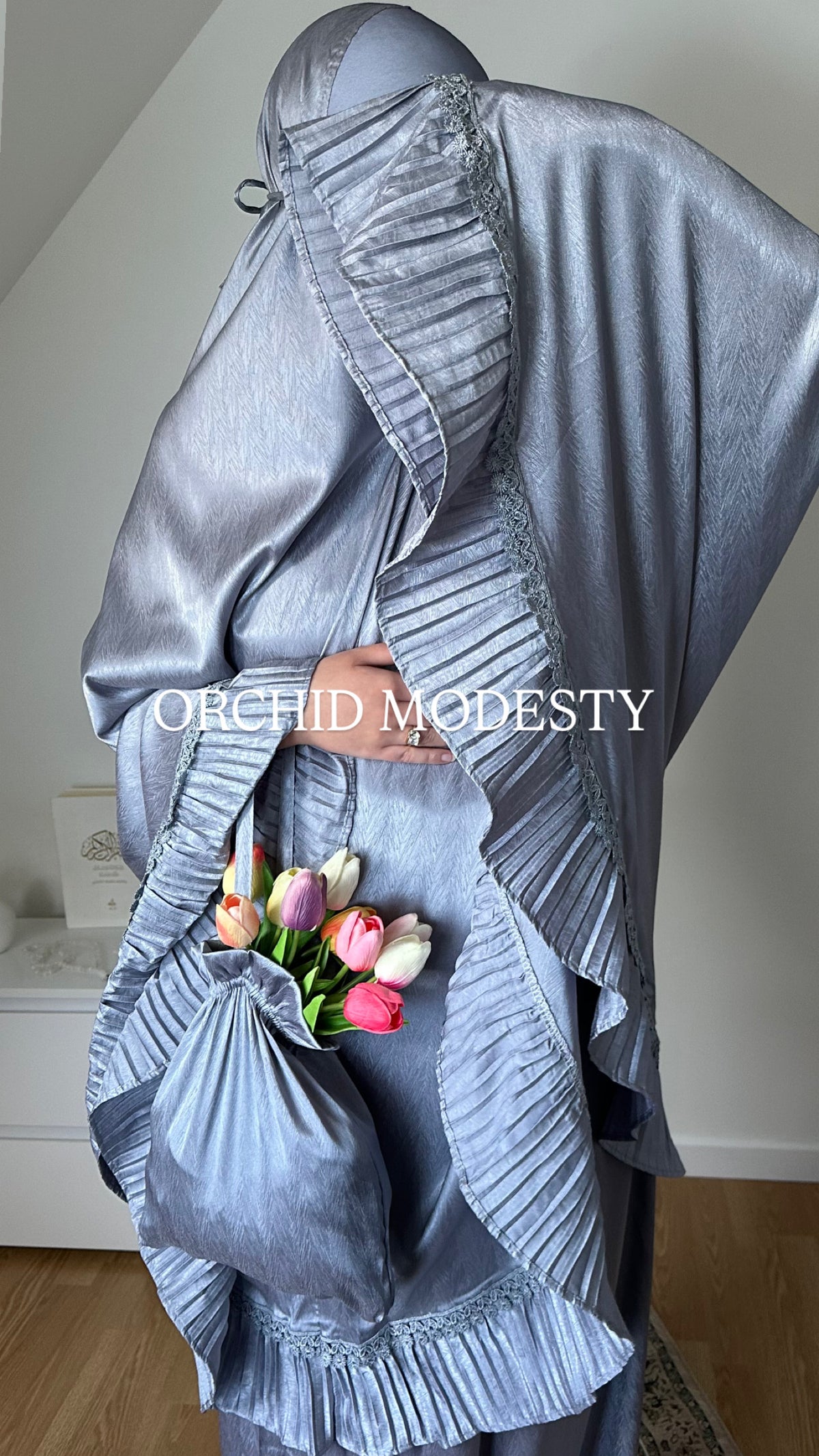 Telekung — ORCHID Gray